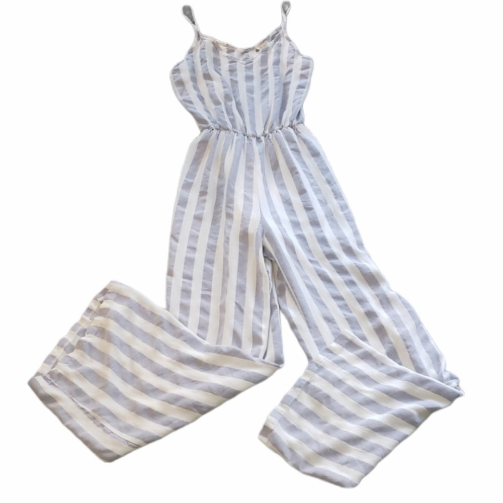 Bibi Boutique Striped Tank Jumpsuit sz S